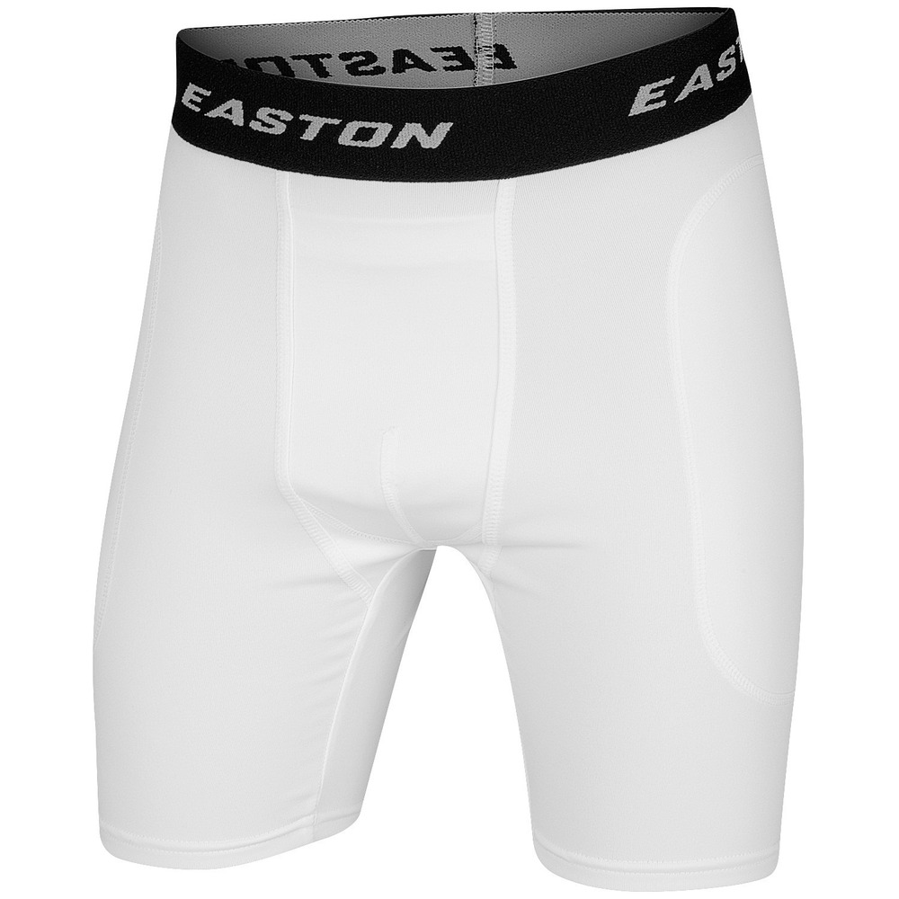 Easton Youth Sliding Comfortable Activewear Shorts - Medium, White, YM